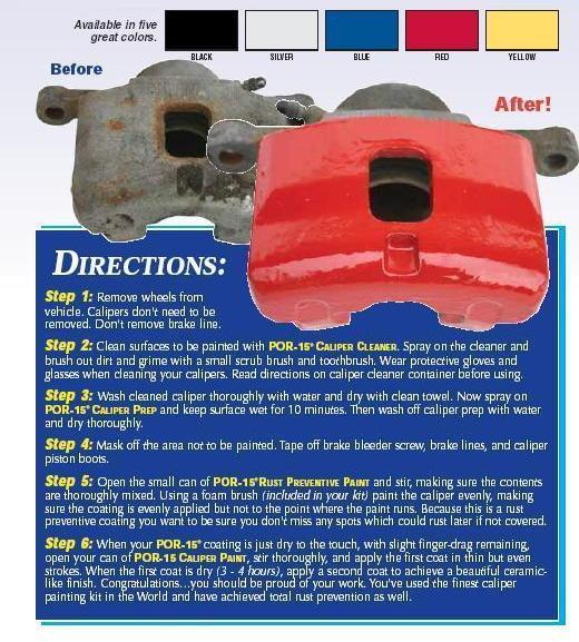 Caliper Kits $39.99 Dress Up Your Calipers! Nothing ruins the appearance of a sharp set of wheels like dirty, corroded calipers lurking from behind.