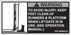 090175-14 SERIAL PLATE DECAL B DECAL E STOW WARNING DECAL P/N