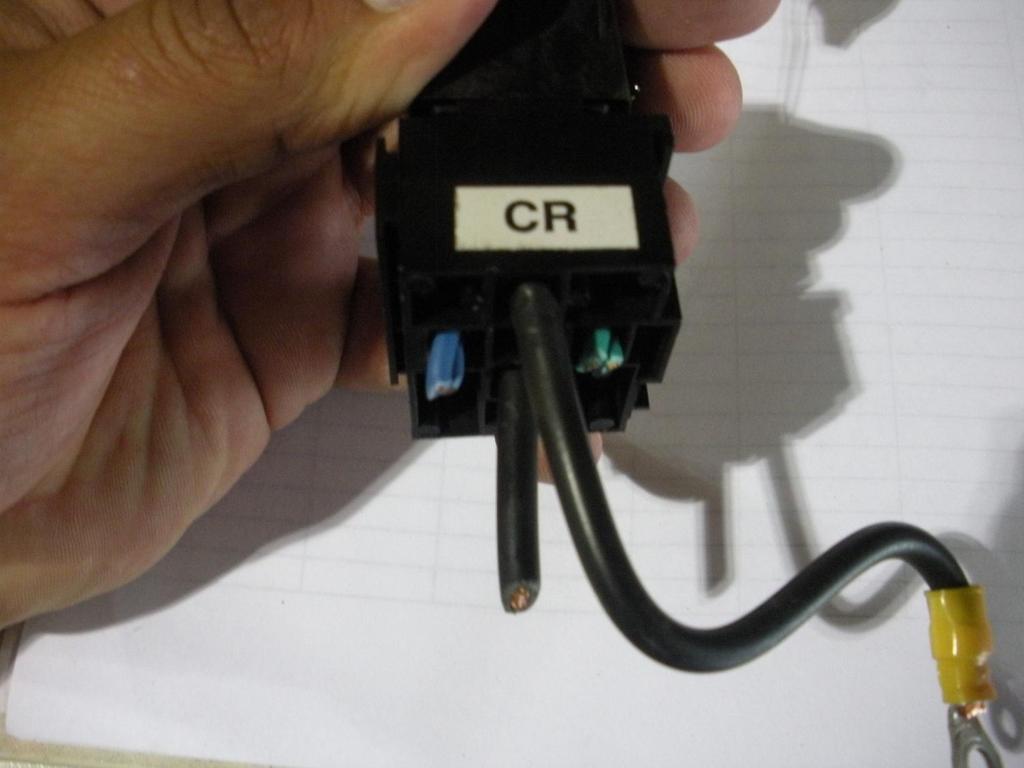 Step 5: Once all relay holders are loose you will cut the wires as shown as close to the CR relay holder ONLY so most of the wire stays in the A/C electrical box