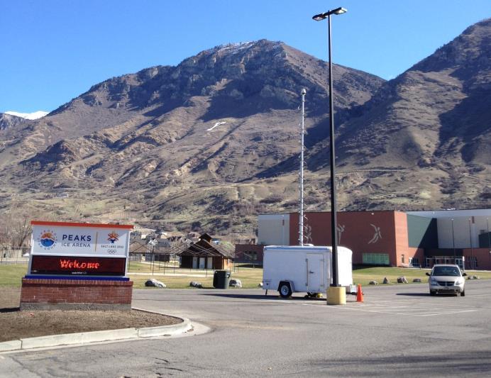 The ice skating rink is called the Peaks Ice Arena and is located at 100 North Seven Peaks Boulevard in Provo, Utah.
