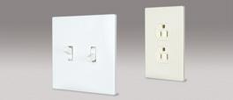 wallplate materials include virtually unbreakable nylon & polycarbonate thermoplastics, 302/304