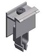 Framed Modules module clamps Rapid5K Clamps Rapid5K, high quality aluminum end and middle clamps for rails using an 8 mm top