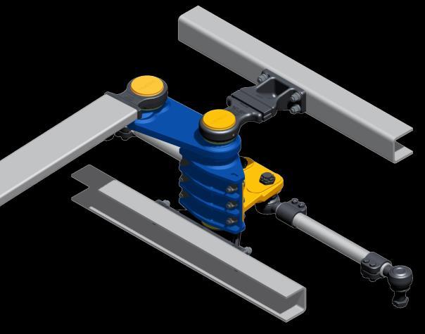 rods easily adjustable Treatment: Steering rods are galvanised Axle-units