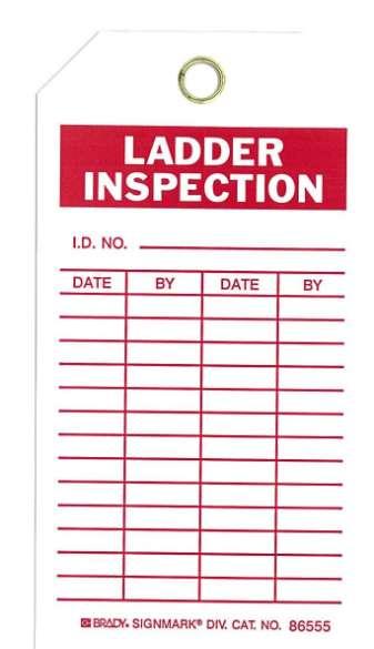 APPENDIX E INSPECTION TAG CREATED FOR ATTACHMENT TO EACH