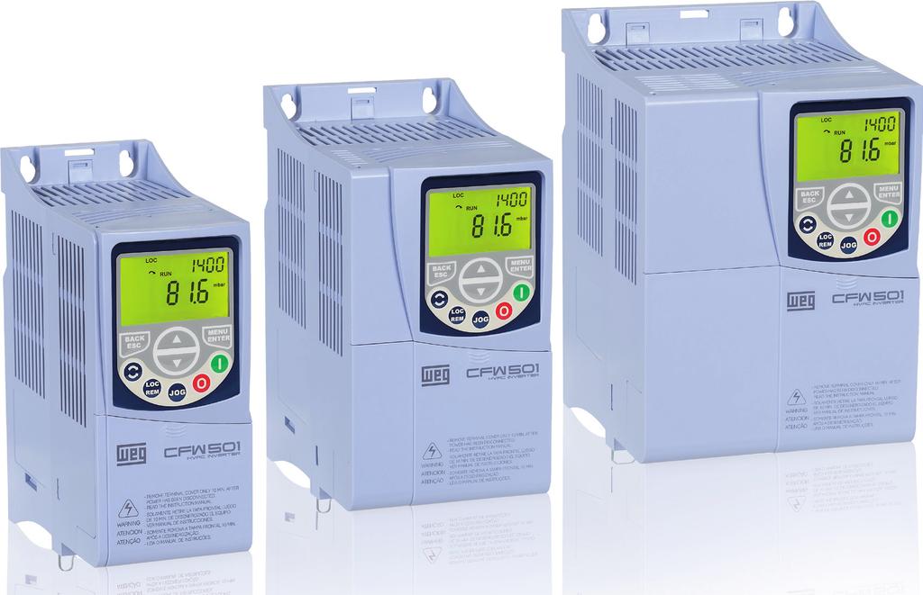 www.weg.net/us CFW501 HVAC-R Drives The WEG CFW501 series of variable frequency drives for heating, ventilation, air conditioning and refrigeration.