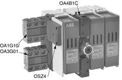 30A, Base & DIN rail mounted OS30AJ2 with auxiliaries Auxiliary contacts Mounting base For use with: Weight AC thermal AC rated Catalog List (lbs) amp rating voltage number price Form C N.O. & N.C. OS30_ for direct mounting 0.