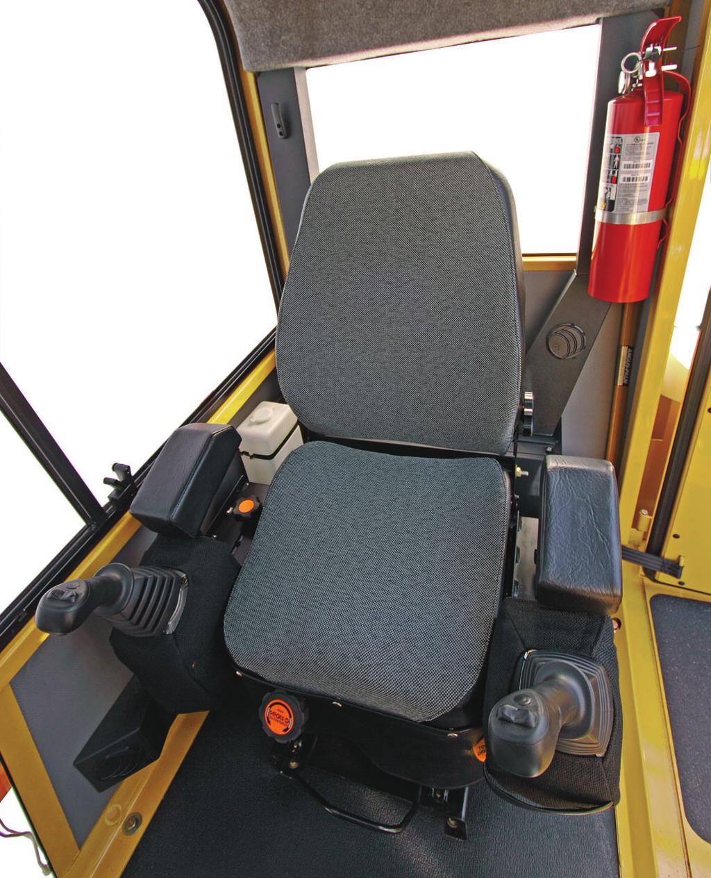 Operator Station Unprecedented visibility and comfort The operator station is designed with comfort in mind.