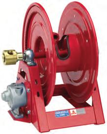 a high performance, compact hand crank hose reel Standard working pressures of up to 4,000psi Reel handles