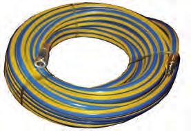 5mm ID x 15m air hose 300 PSI male fittings both ends Product Code: CHPA1178 A102 Contractors Yellow Hose NR/SBR SBR/EPDM blend Reinforcement: High