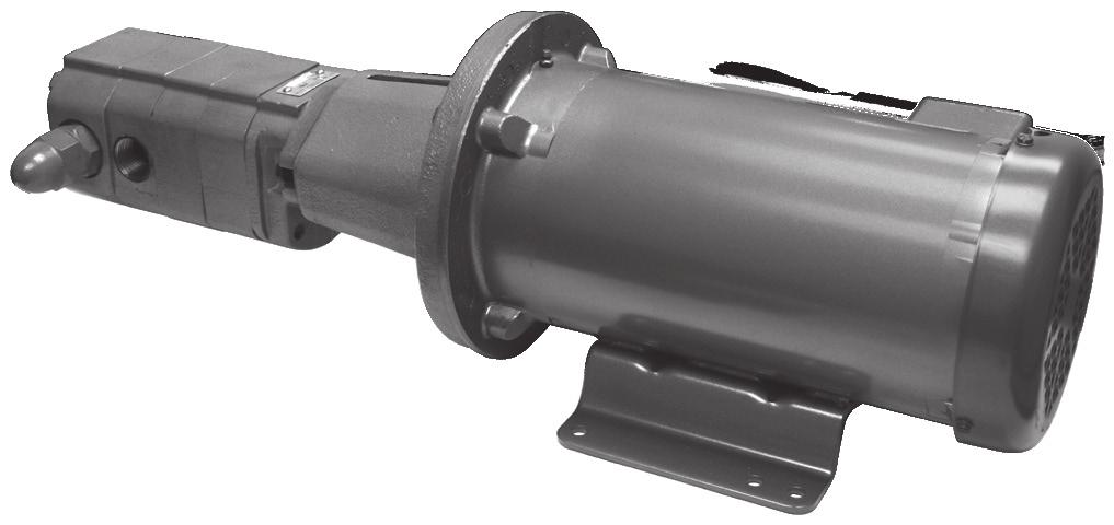Outboard bearing required for side loads. Dimensions for Foot-Bracket Mounted Pumps ( B Drive) See Page 341.1.16-17.