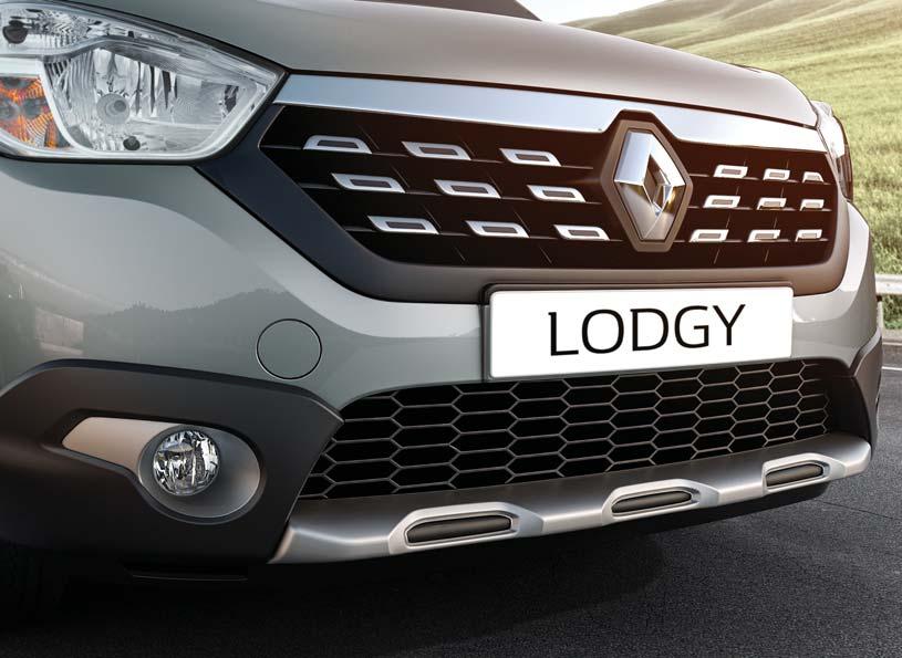 Travel together in style The styling of the Renault LODGY STEPWAY is