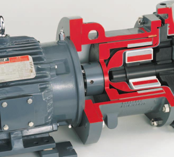 Durco PolyChem M-Series Pumps Close coupled magnetically driven chemical process pumps Durco PolyChem M-Series sealless pumps are rugged, heavy-duty pumps designed specifically for leak-free,