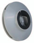 PFA Impeller Bearing life is extended due to the enclosed impeller s