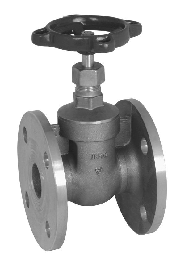 Fig. 35PN16 ronze Gate Valves PN16 Series Pressure bar 18 16 14 12 10 8 6 4 2 0 Saturated Steam 0 40 80 120 160 200 Temperature Material omponent Material S EN Stem (15 to 50mm) DZR opper lloy 12164