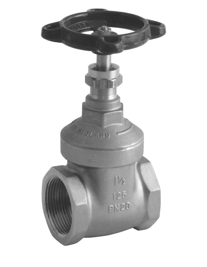 Fig. 30-30LS DZR Gate Valves PN20 - Series SEN12288 PN20 Series 9 bar at 180º 20 bar from -10 to 100º Shell: 30 bar Seat: 22 bar Kitemarked to S EN 12288 WRS pproved Product Non-rising stem Threaded