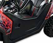 UTV DOORS Doors feature a tubular frame design with high-impact plastic skin Styled to look like a factory