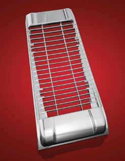 3502-0188 RADIATOR GRILLE FOR VT1300CX FURY 10 ABS construction with a bright chrome finish Snaps into place just like stock OEM covers Accents the powerful lines of the Fury Sold each...$102.