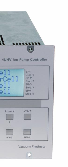 The New Agilent 4UHV Ion Pump Controller United States and Canada 121 Hartwell Avenue Lexington, MA 02421 USA Tel.