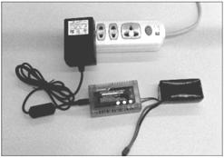 Fig. 20 - Photo shows battery leads connected to
