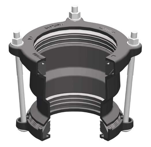 Excellent Repair Product MaxiStep reducing couplings are designed to provide transitions between pipes of different nominal bores simplifying installations when repairing old pipe with new.