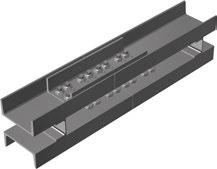 Common steel profiles therefor are UPE or UNP types but also single LARSSEN or I-sections can be used.