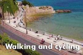 cilj je odstranjevanje ovir za hojo in kolesarjenje, npr. vzpostavljanje kolesarskih omrežij in parkirišč za kolesa.