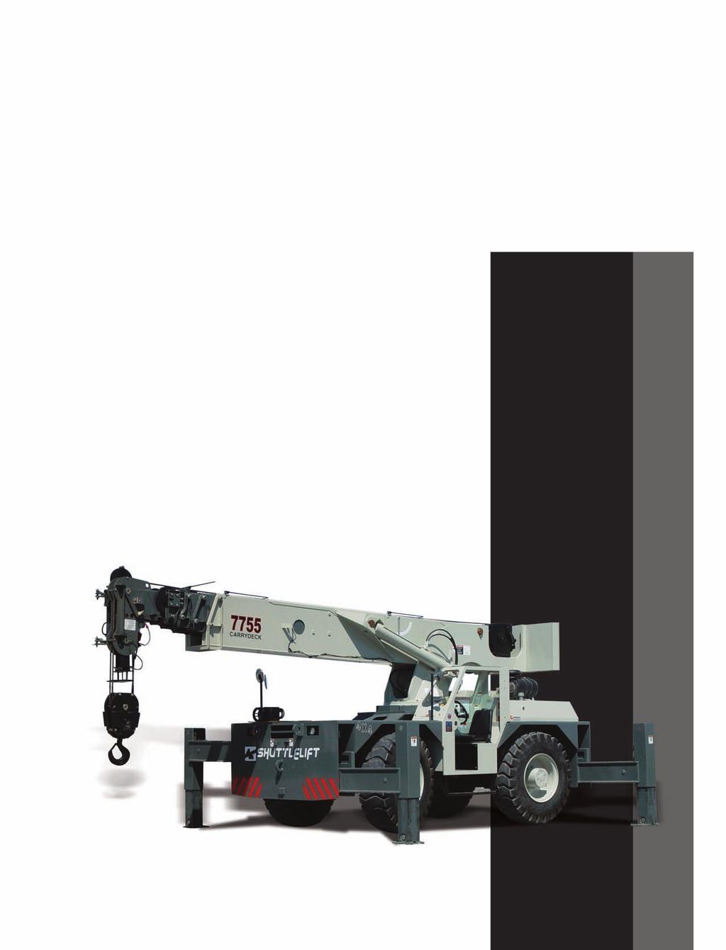 product guide features 22 ton (19.9 mt) capacity 360 on outriggers @ 8.5 ft. (2.6m) radius 15 ton (13.6 mt) deck carrying capacity 15 ton (13.6 mt) on rubber capacity 43 ft. (13.1m) 3-section boom or 67 ft.