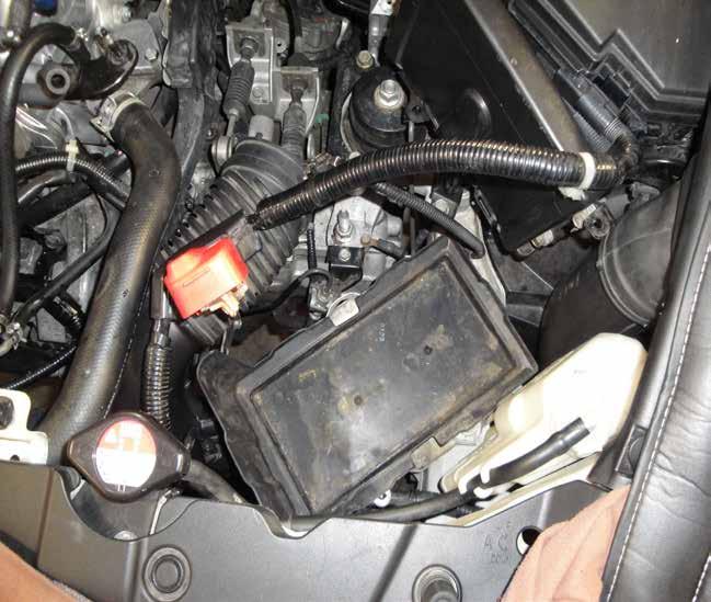Figure D Refer to Figure D for step 8 Step 8: Remove the battery and battery tray from the vehicle.