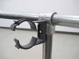 FA4470 Tek Screw Attach Drain Manifold Mounting Clamps at the end of the frame with