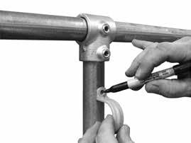 Position the pvc tube in the clamps as desired and tighten the U-clamp mounting screws to secure the tube.