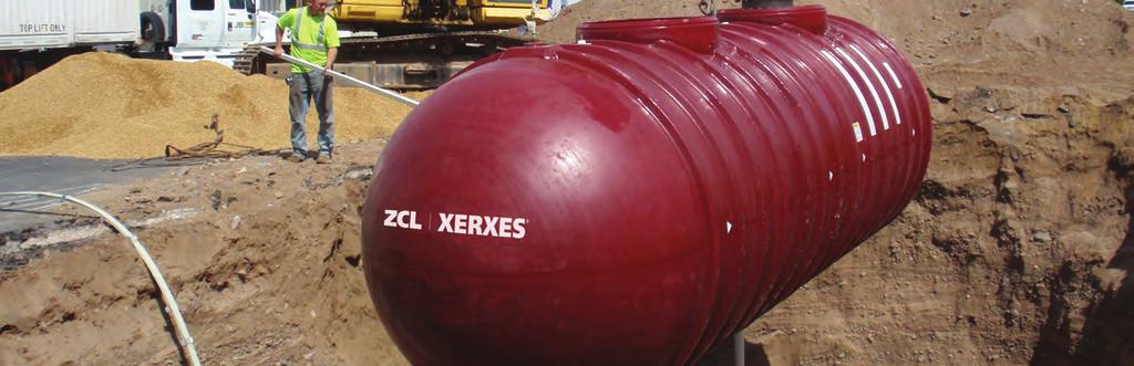 ZCL XERXES STORAGE TANK SOLUTIONS TANK UPGRADE SYSTEM In a growing number of situations, secondary containment needs to be added to single-wall tanks, and site challenges make removal of existing
