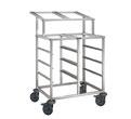 Shelf trolleys Made of corrosion-resistant stainless with 125 mm dia.