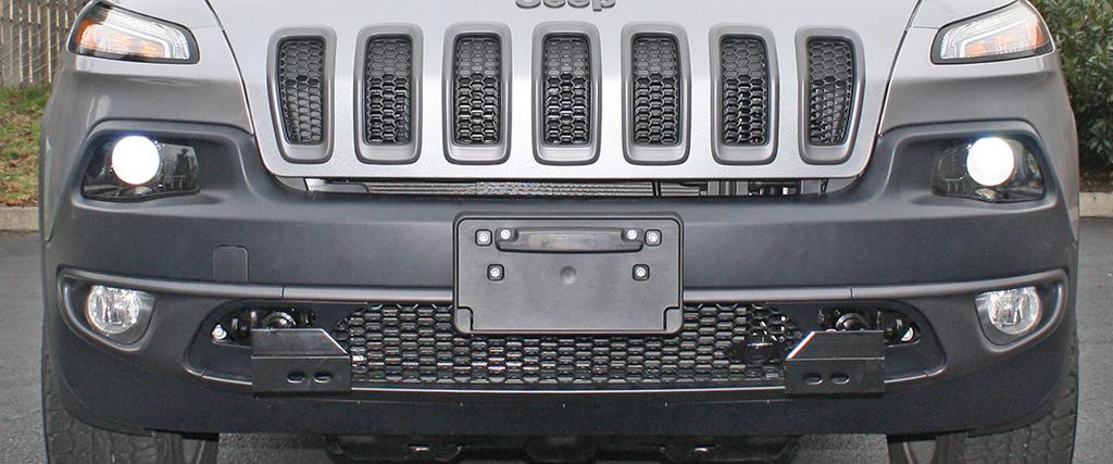 This is one of our EZ4 series brackets, which allows the visible front portion of the bracket to be easily removed from the front of the vehicle (Fig.A and Fig.B).