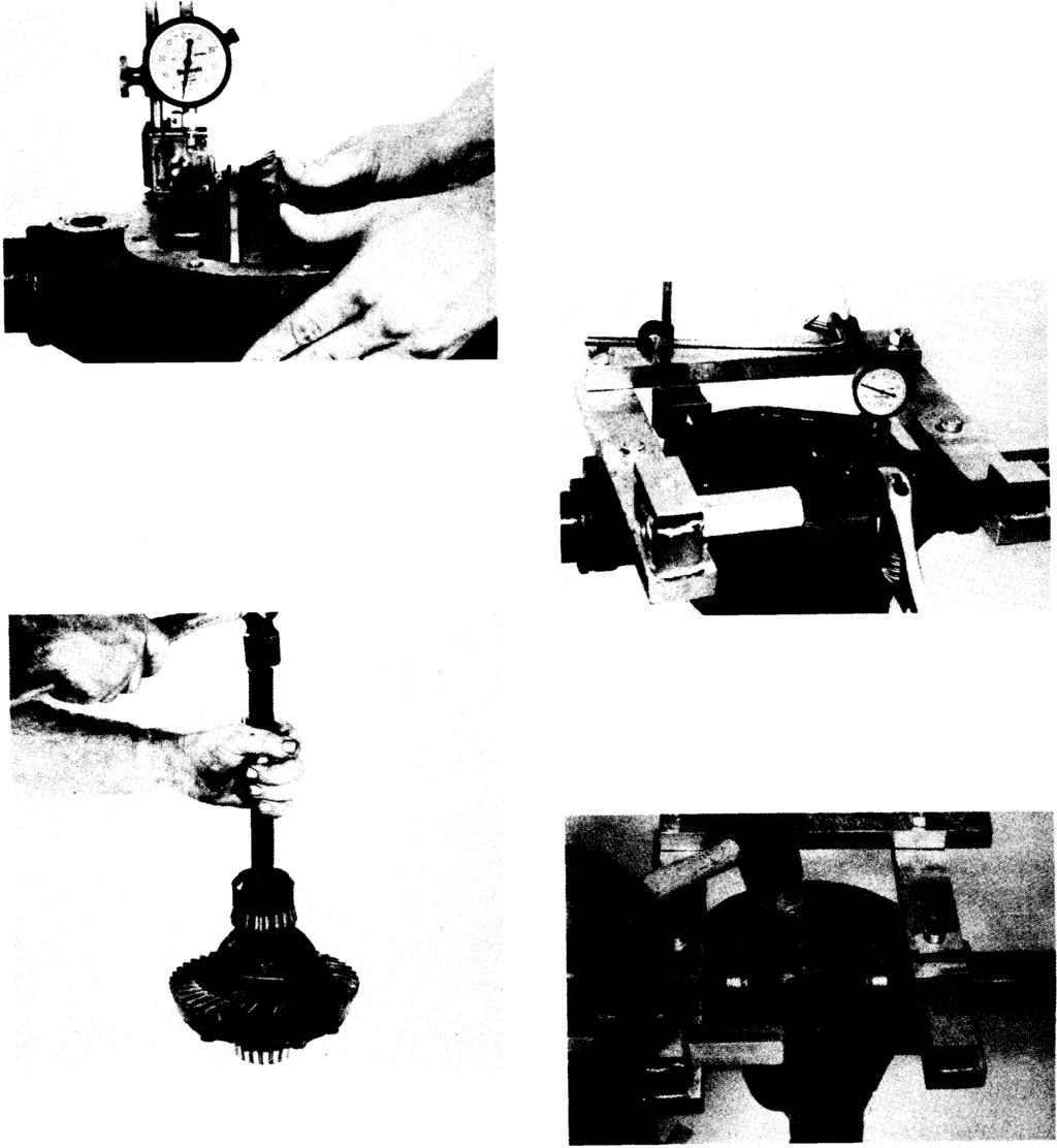 CARR IER SECTION ential bearing using the same tools as shown in Figure 1009-176. For example : In Figure 1009-154 (less pinion) a total of.085 indicator reading was recorded.