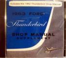 63 1968 Ford Thunderbird Shop Manual 10168 w/supplement $21.