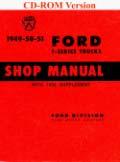 Ford Truck Shop Manuals SKU Description 1949-50-51 Ford F-Series