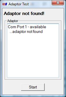 3.1.1 Find BlaztII Adaptor The Find BlaztII Adaptor button tests all available Com Ports for the presence of BlaztII adaptor.