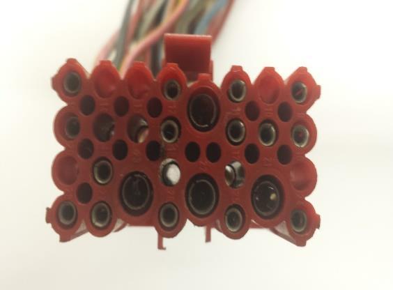 - The cut wires on the connector side will be abandoned. (Fig.16) Tape or heat shrink them 4.