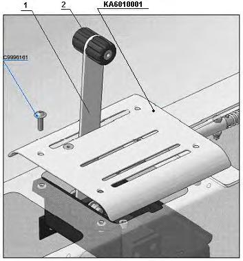 Type: CT Series: CTSW LSA Page: 4-32 4.2.3.3.5 Inspection of Brake Controls Fig. 2 Remove the access panel KA6010001 (Access Panel) for inspection.