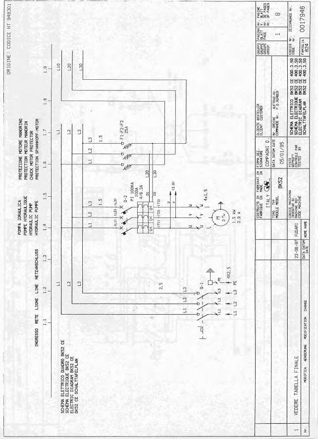 3.1 ELECTRIC DIAGRAM FOR