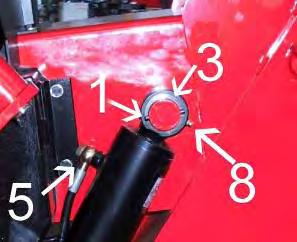 IMPORTANT: WHEN TIGHTENING THE RING SCREW TO THE CYLINDER, BE CAREFUL NOT TO CRUSH THE O RING. Lock the ring nut FIRMLY. Mount the cylinder on the machine 6.9. Check the hydraulic oil level 6.2.