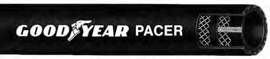 PACER Air & BRANDING: S: For all types of gasoline dispensing applications where flexibility and a lightweight hose is desired. Pacer is designed with a spiral textile reinforcement.