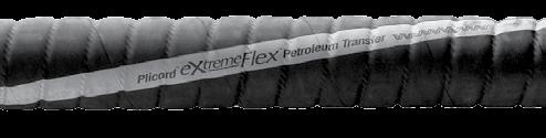 PLICORD EXTREMEFLEX petroleum transfer BRANDING (SPIRAL): S: An extremely flexible and lightweight drop hose for use in tank truck and in-plant operation to transfer diesel, ethanol, gasoline, oil