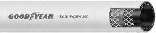 Air & Bulk SANI-WASH 300 BRANDING: S: SANI-WASH 300 An economical hose for hot water washdown up to 205 F cleanup in food processing plants, dairies, packing houses, bottling plants, breweries,