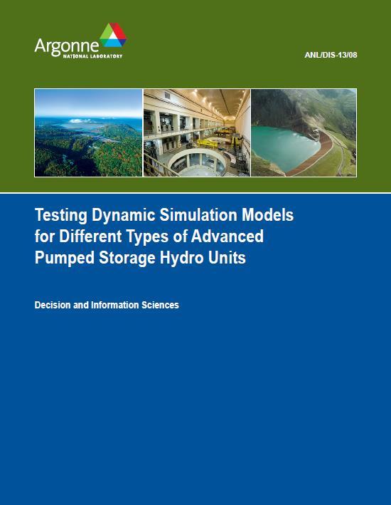 Integration and Testing of Dynamic Models Model Integration and Testing Dynamic models for adjustable speed PSH and ternary units were coded and integrated into the PSS E model Testing of these