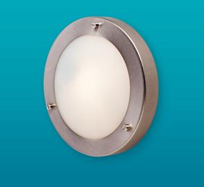 wall light brass 2745 flush fitting & wall light chrome 2745 flush