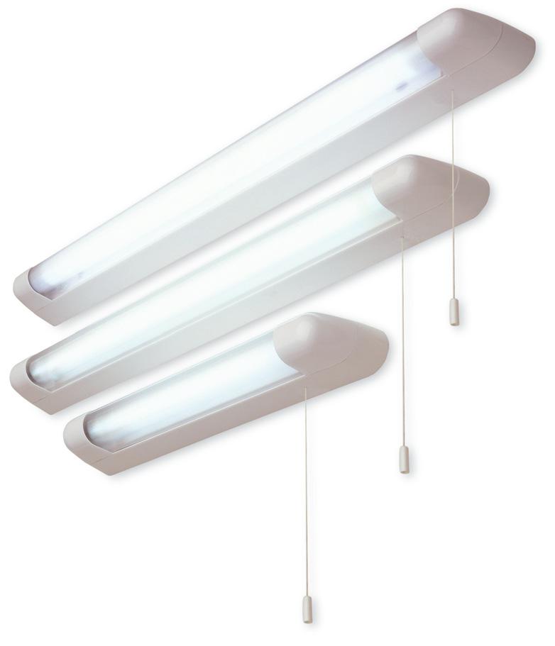 Strip Lights / Pull Dimmer 27605 / 27625 / 27655 strip lights (switched) 19042 pull-cord dimmer 150 Fluorescent Strip Lights Model No Max Wattage Length (mm) Proj (mm) Width (mm) 27605 Low Energy 1x