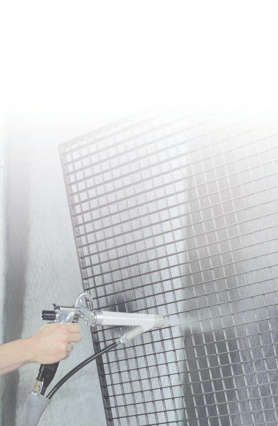 AirCoat atomization: Greater power less environmental pollution Airspray atomization: Excellent surface finish universally usable A characteristic of the AirCoat process is the distinctly lower paint