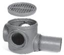 FLOOR DRAINS Z753 9" DIAMETER FOUNTAIN DRAIN Medium Duty S (Specify pipe size in inches and type of outlet.) DESIGNATION TYPE Pipe Size/Outlet Type Spigot..................... 4SP..................... N/C Z D.