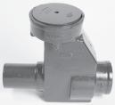 TRAPS, PRIMERS, BACKWATER VALVES Z1088 BACKWATER VALVE Gate Type CONNECTIONS (Specify pipe size in inches and type of outlet.